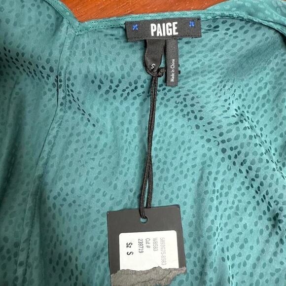 NWT PAIGE Cersia Surplice Bodysuit – Size S - Draped V-Neck - Quiet Luxury Glam - Picture 5 of 7